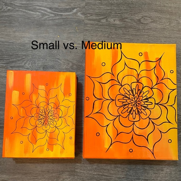 MEDIUM Sunrise mandalas set of 4 medium - Picture 6 of 6